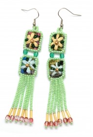 Double Drop Flower Earrings